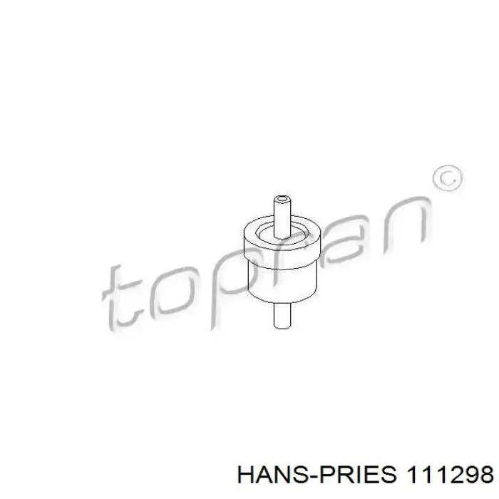 111298 Hans Pries (Topran) клапан обратный пневматический
