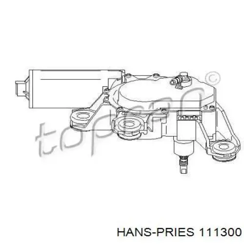 Мотор стеклоочистителя заднего стекла 111300 Hans Pries (Topran)