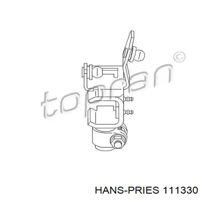 111330 Hans Pries (Topran) механизм переключения передач (кулиса, селектор)