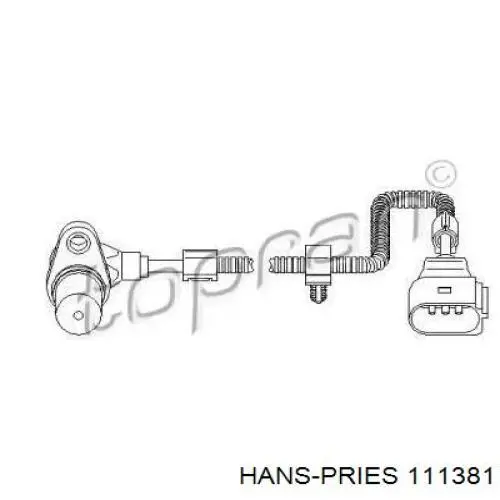 Датчик коленвала 111381 Hans Pries (Topran)