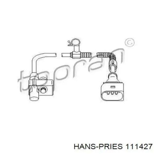 Датчик коленвала 111427 Hans Pries (Topran)