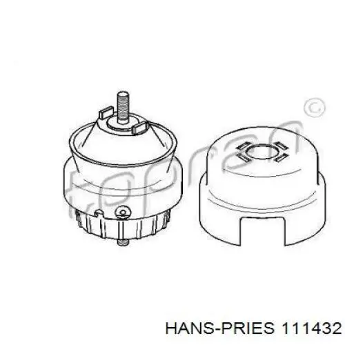 Правая подушка двигателя 111432 Hans Pries (Topran)