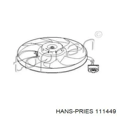 Электровентилятор охлаждения 111449 Hans Pries (Topran)