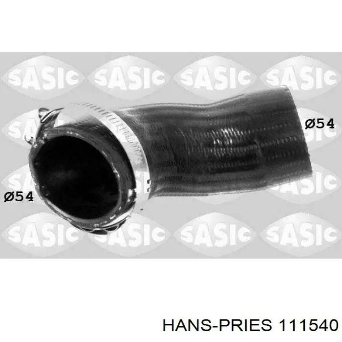 Патрубок интеркулера 111540 Hans Pries (Topran)