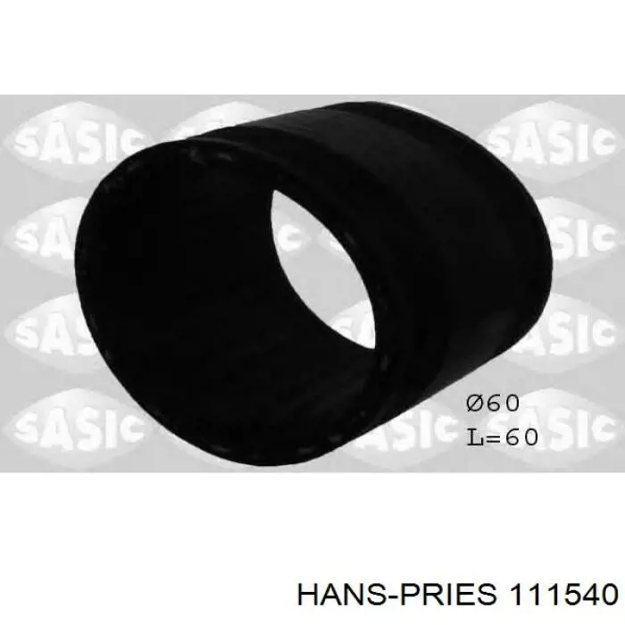 111540 Hans Pries (Topran) Патрубок интеркуллера