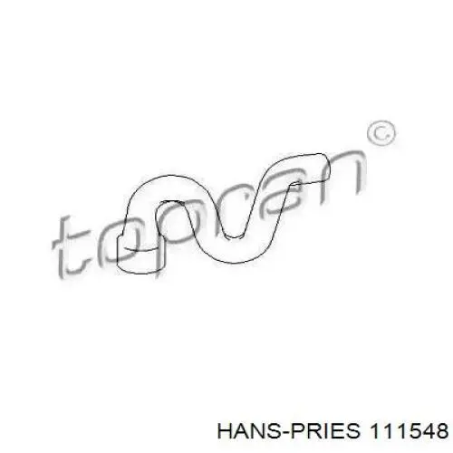 Патрубок дроссельной заслонки 111548 Hans Pries (Topran)