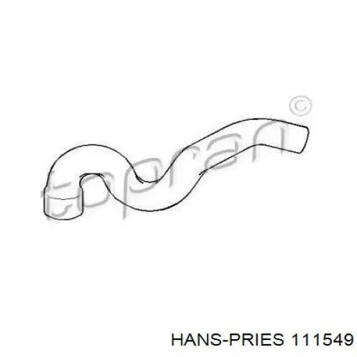 Патрубок дроссельной заслонки 111549 Hans Pries (Topran)