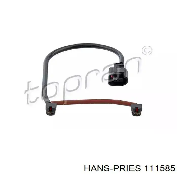 111585 Hans Pries (Topran) датчик износа тормозных колодок передний