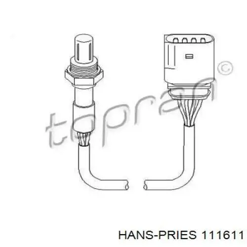 Датчик кислорода до катализатора 111611 Hans Pries (Topran)