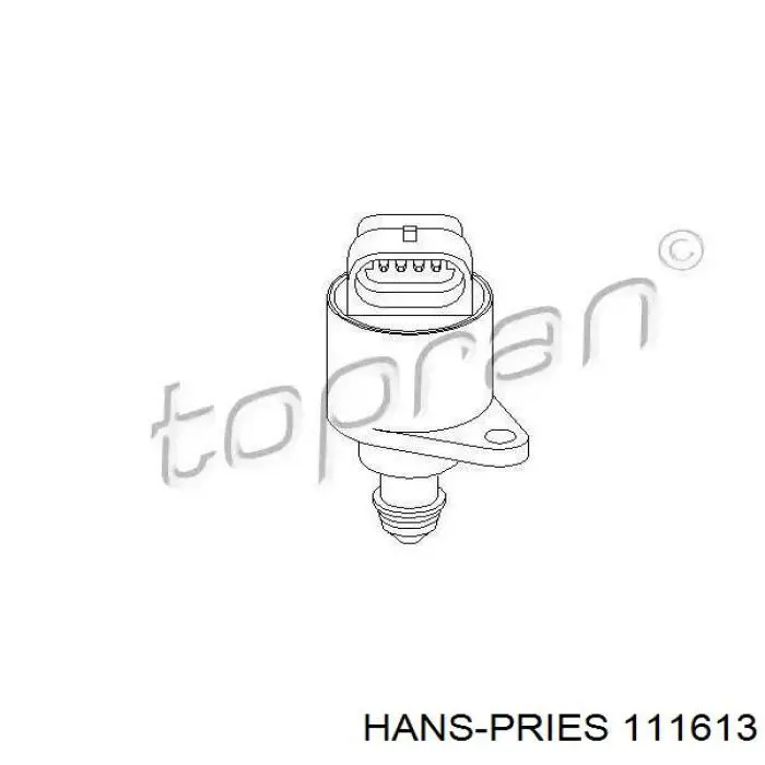 Регулятор дроссельной заслонки 111613 Hans Pries (Topran)