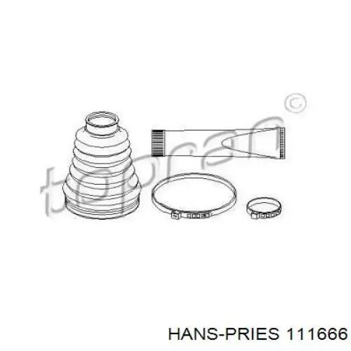 Пыльник ШРУСа внутренний 111666 Hans Pries (Topran)