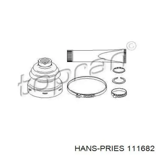 Пыльник ШРУСа внутренний 111682 Hans Pries (Topran)