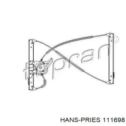 111698 Hans Pries (Topran) механизм стеклоподъемника двери передней правой