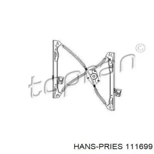 Механизм стеклоподъемника двери передней левой 111699 Hans Pries (Topran)