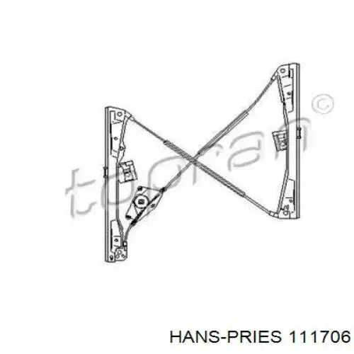 111 706 Hans Pries (Topran) механизм стеклоподъемника двери передней правой