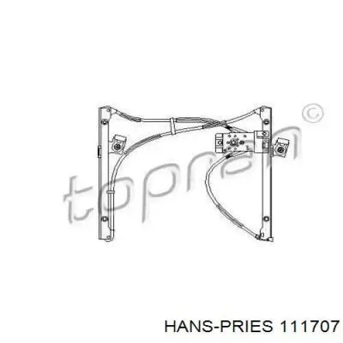 Механизм стеклоподъемника двери передней левой 111707 Hans Pries (Topran)