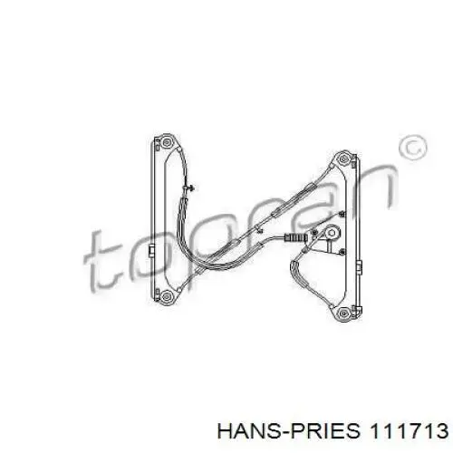 Механизм стеклоподъемника двери передней левой 111713 Hans Pries (Topran)