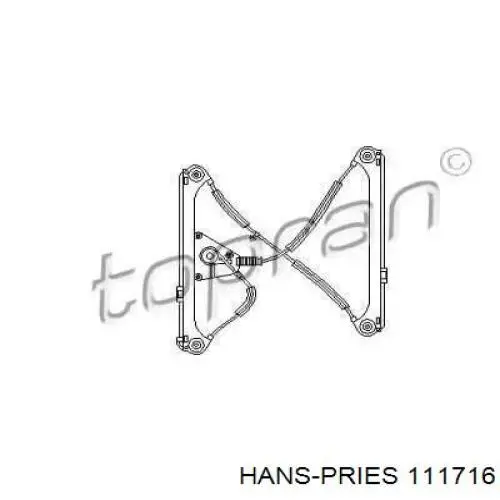 Механизм стеклоподъемника двери передней правой 111716 Hans Pries (Topran)