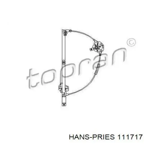 111717 Hans Pries (Topran) механизм стеклоподъемника двери передней левой