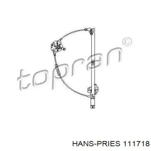 Mecanismo de acionamento de vidro da porta dianteira direita Hans Pries (Topran) 111718 preço, a partir de 72,22 USD