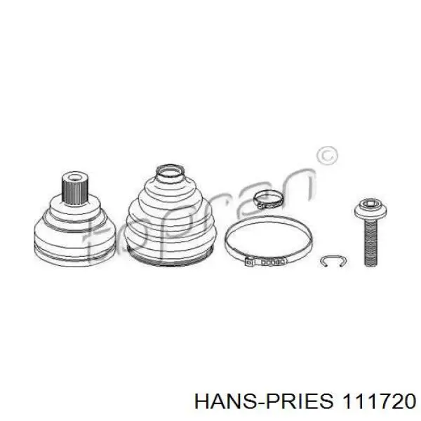 ШРУС наружный передний 111720 Hans Pries (Topran)