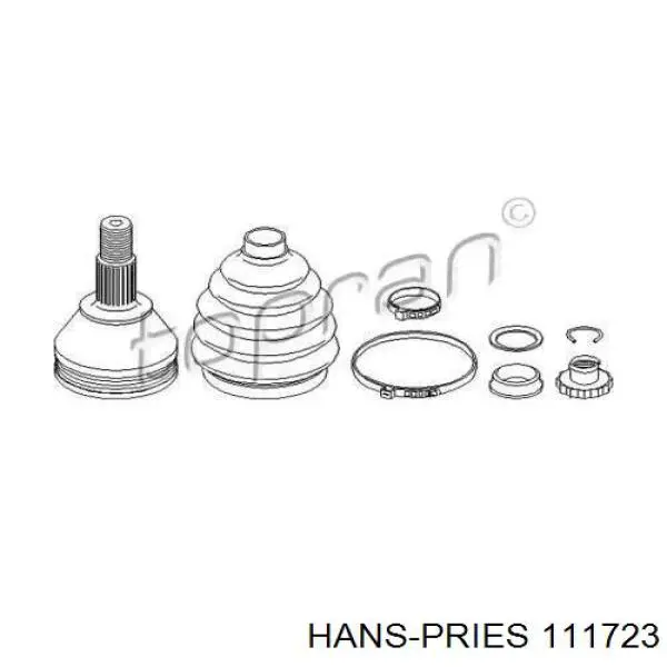 ШРУС наружный передний 111723 Hans Pries (Topran)