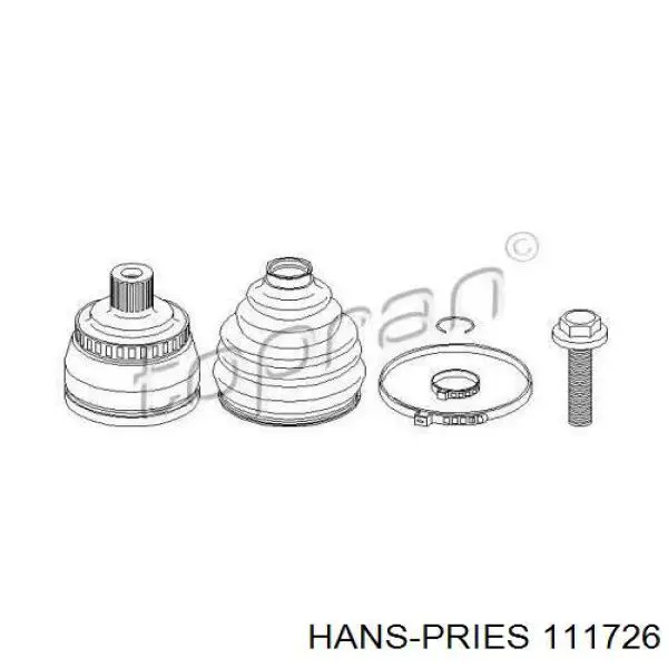 ШРУС наружный передний 111726 Hans Pries (Topran)