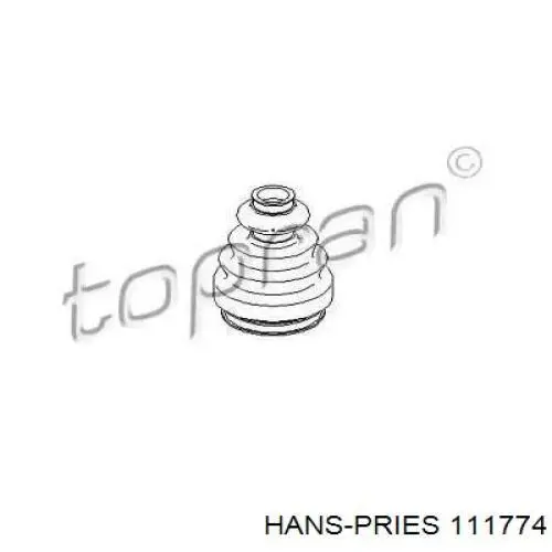 111774 Hans Pries (Topran) Пыльник гранаты внутренний, правый