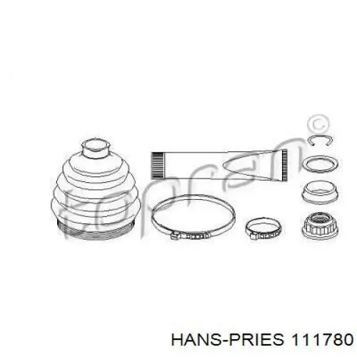 Пыльник ШРУСа наружный 111780 Hans Pries (Topran)