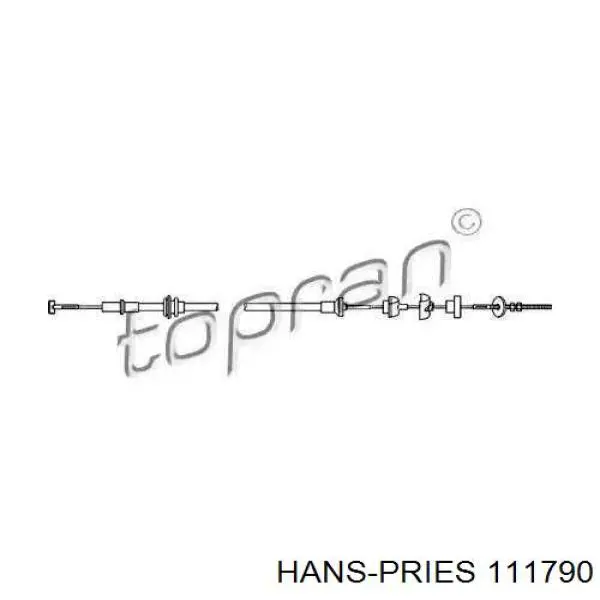 Трос сцепления 111790 Hans Pries (Topran)