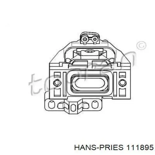 Подушка двигателя 111895 Hans Pries (Topran)