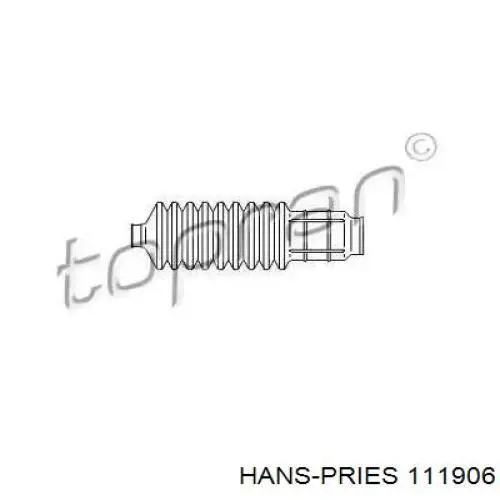 111906 Hans Pries (Topran) пыльник рулевого механизма (рейки правый)