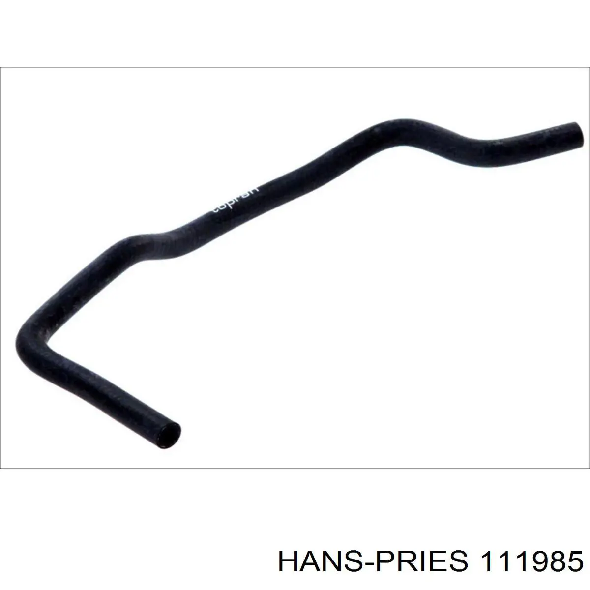 111985 Hans Pries (Topran) шланг (патрубок жидкостного охлаждения турбины, обратка)
