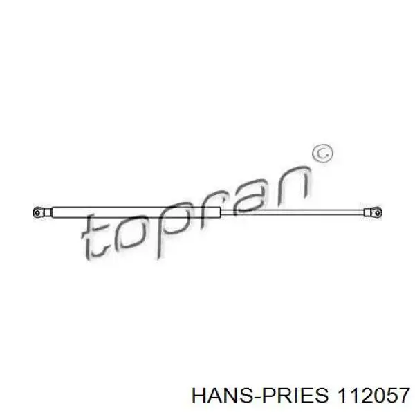 Амортизатор капота 112057 Hans Pries (Topran)