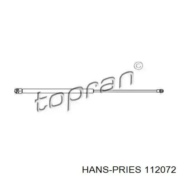 Амортизатор багажника 112072 Hans Pries (Topran)