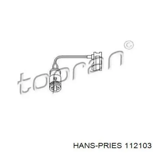 Датчик износа тормозных колодок задний 112103 Hans Pries (Topran)