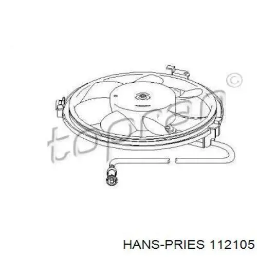 Электровентилятор охлаждения 112105 Hans Pries (Topran)