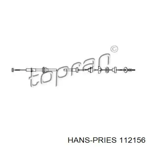 Трос сцепления 112156 Hans Pries (Topran)