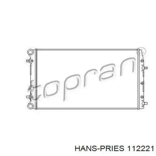 Радиатор 112221 Hans Pries (Topran)