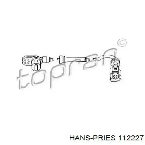 112227 Hans Pries (Topran) Датчик ABS передний правый