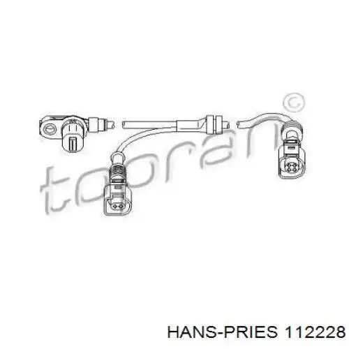 Датчик АБС (ABS) передний 112228 Hans Pries (Topran)