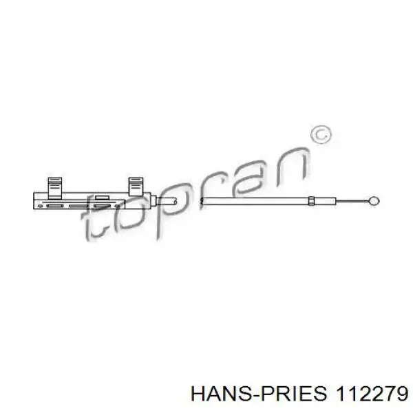 Трос открывания капота задний Hans Pries (Topran) 112279 цена, от 8.85 USD