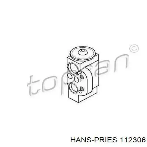 Клапан TRV кондиционера 112306 Hans Pries (Topran)