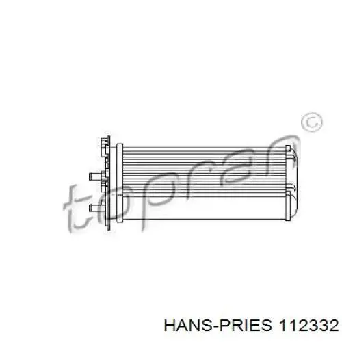 Радиатор печки (отопителя) задний 112332 Hans Pries (Topran)