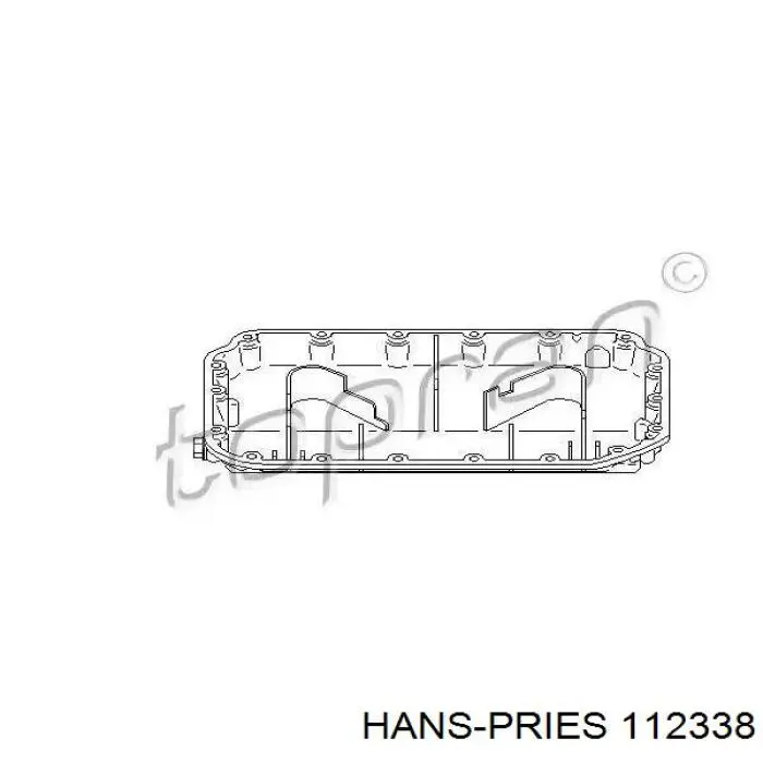 Поддон двигателя 112338 Hans Pries (Topran)