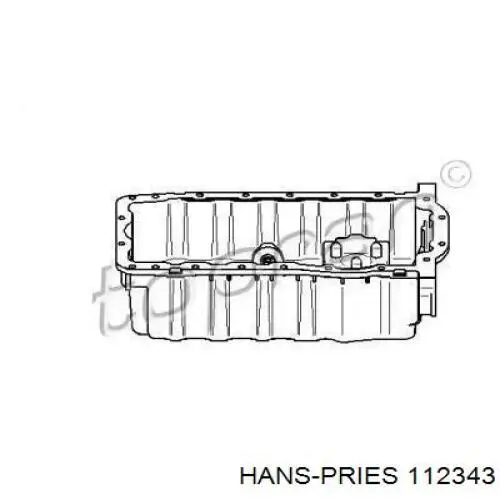 112343 Hans Pries (Topran) panela de óleo de cárter do motor