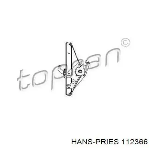 112366 Hans Pries (Topran) механизм стеклоподъемника двери задней левой
