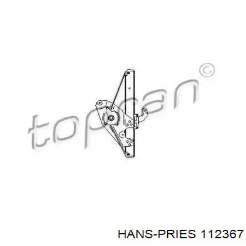 Механизм стеклоподъемника двери задней правой 112367 Hans Pries (Topran)