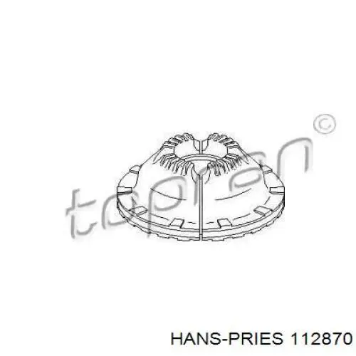 112870 Hans Pries (Topran) Подушка амортизатора переднего