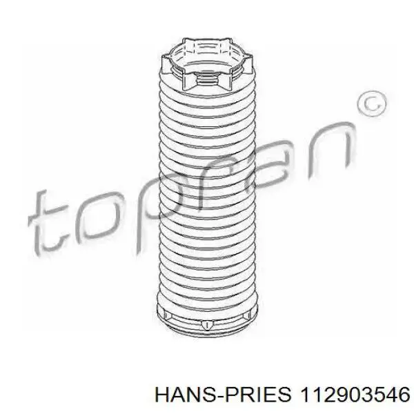 Пыльник амортизатора переднего 112903546 Hans Pries (Topran)